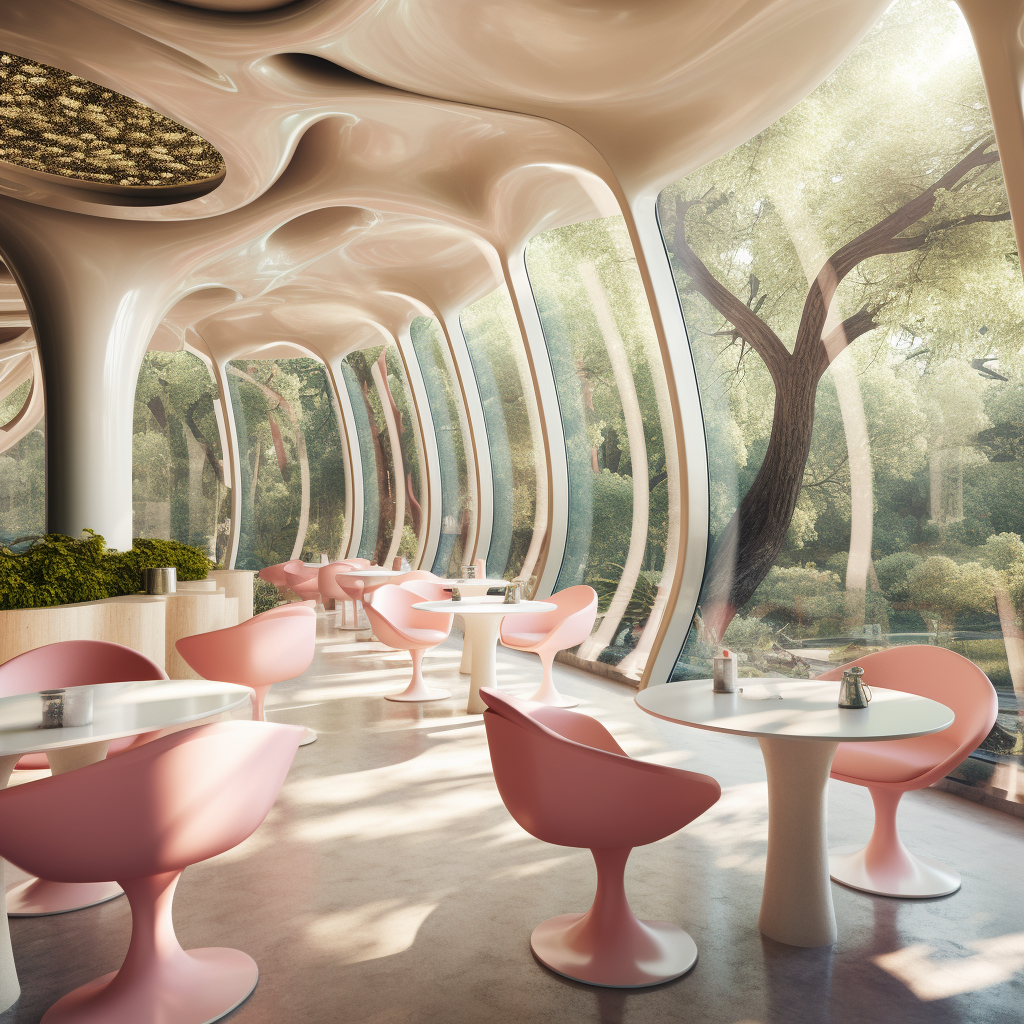 Cafe Interior Design, Midjourney